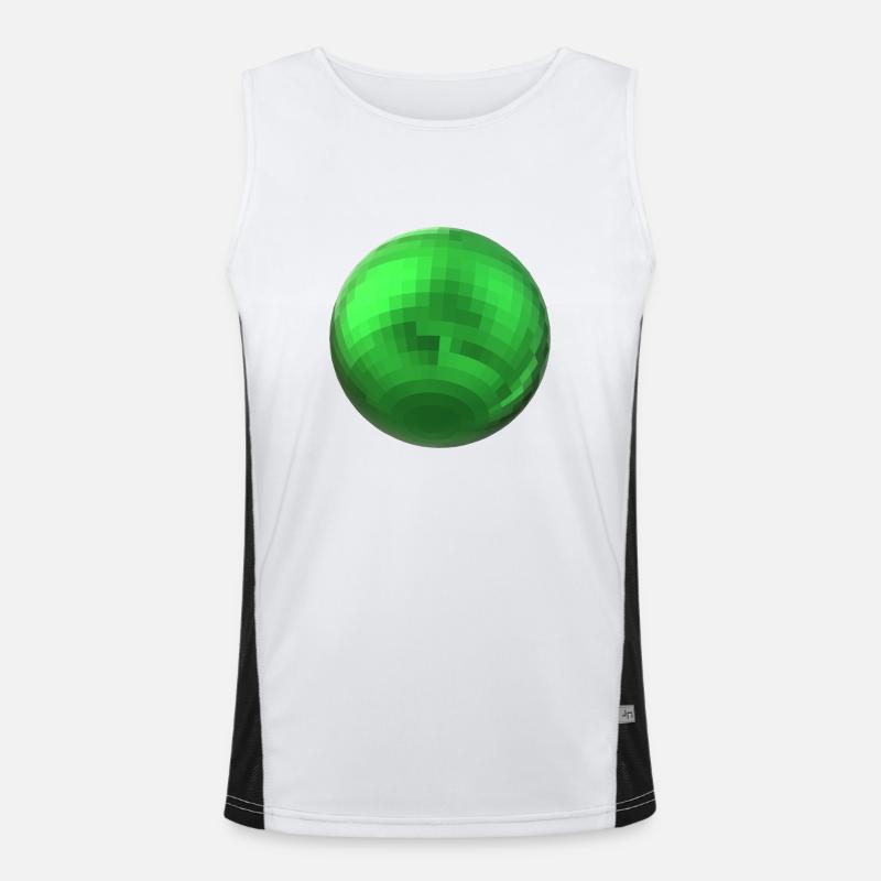 Sphère verte Débardeur respirant contrasté Homme 