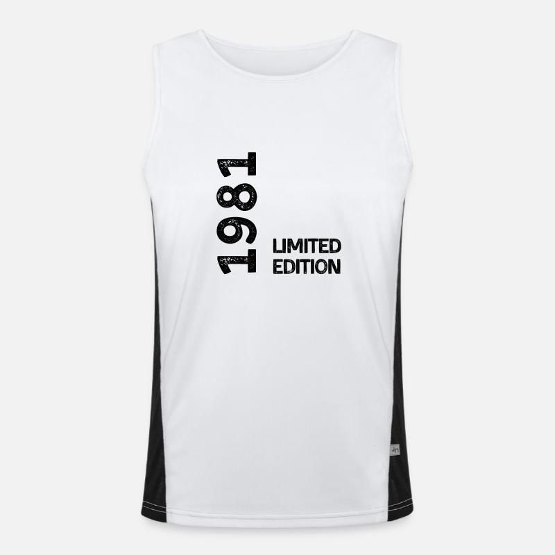1981 Limitierte Auflage Funktionelles Kontrast-Tank Top für Männer 