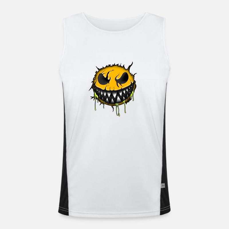 Keep smiling Funktionelles Kontrast-Tank Top für Männer 