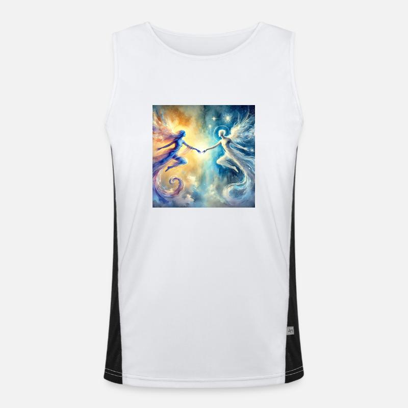 Seelenpartner Funktionelles Kontrast-Tank Top für Männer 