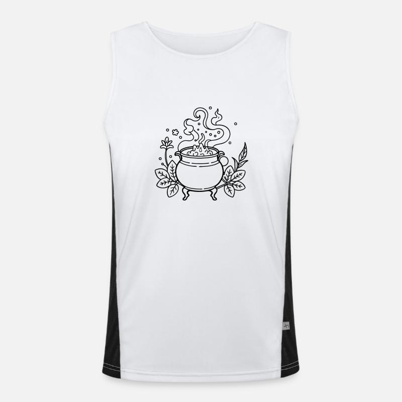 Bubbling Cauldron Men's Functional Contrast Tank Top 