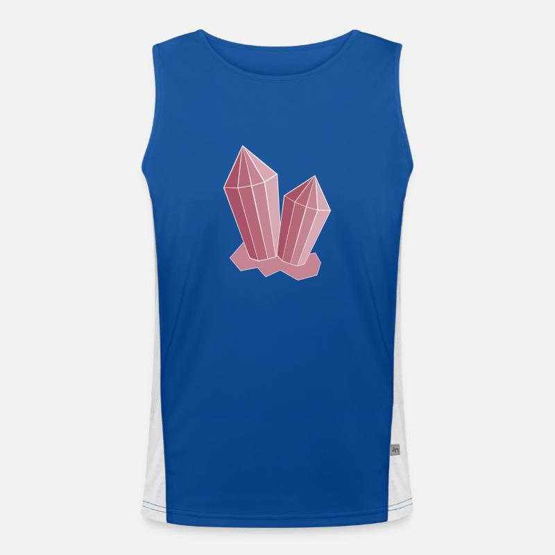 Crystal Pink Men's Functional Contrast Tank Top 