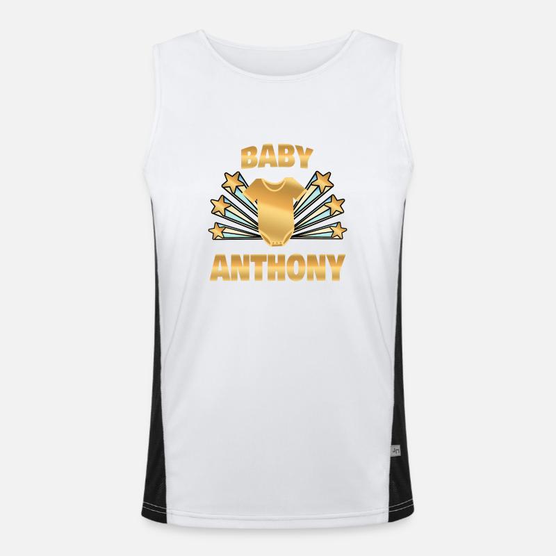 Anthony Funktionelles Kontrast-Tank Top für Männer 