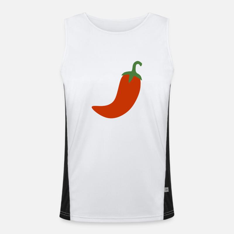piment Débardeur respirant contrasté Homme 