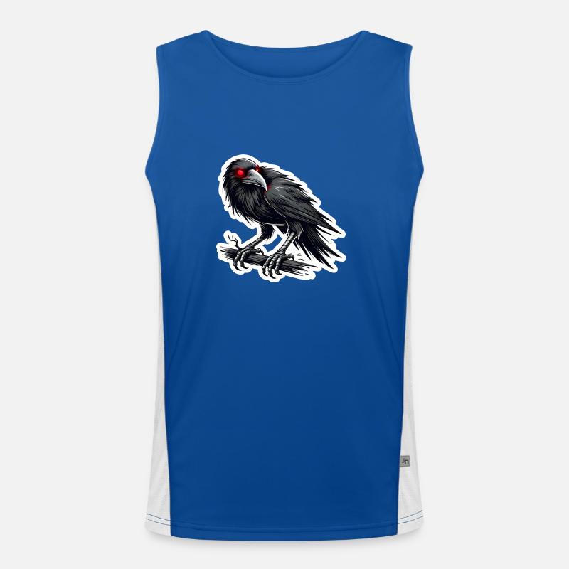 Rabenvogel Funktionelles Kontrast-Tank Top für Männer 