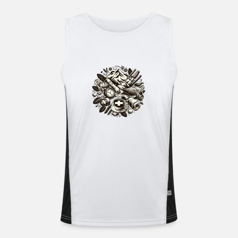 Schweizer Design Funktionelles Kontrast-Tank Top für Männer 