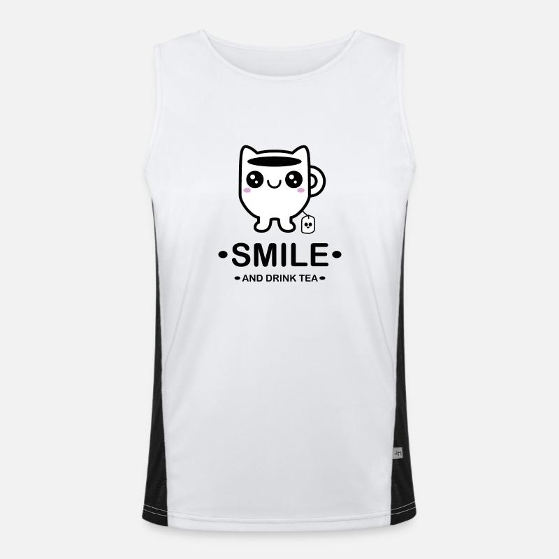 Design « Simple Smirk » Débardeur respirant contrasté Homme 