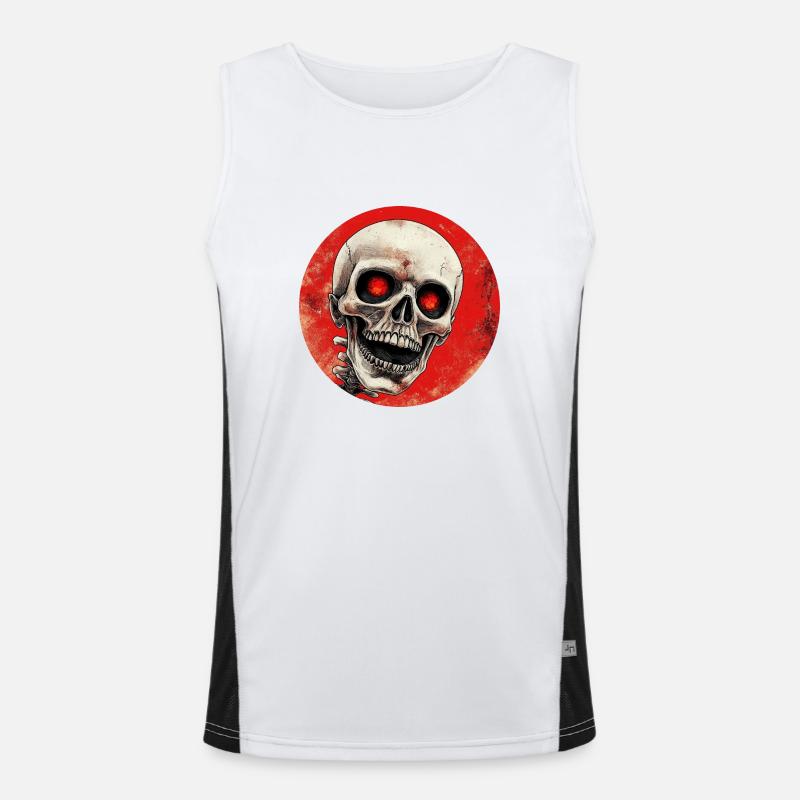 Skeleton Men's Functional Contrast Tank Top 