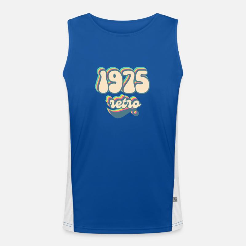 1975 Retro Geschenkidee Funktionelles Kontrast-Tank Top für Männer 
