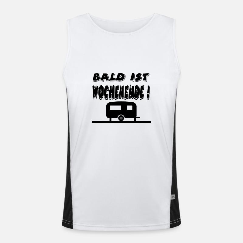 Camping Funktionelles Kontrast-Tank Top für Männer 