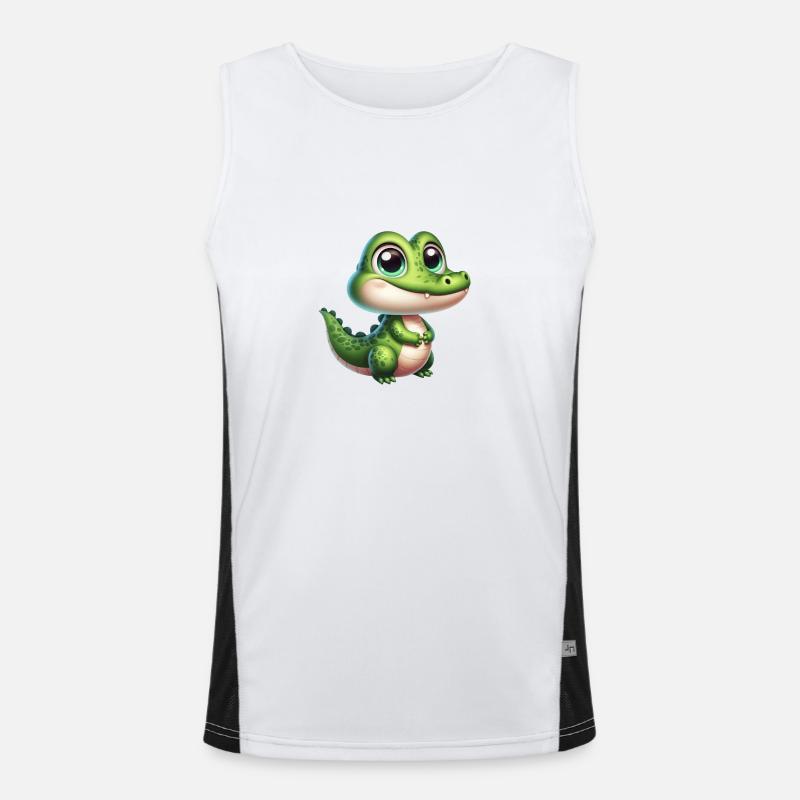 Crocodile Funktionelles Kontrast-Tank Top für Männer 