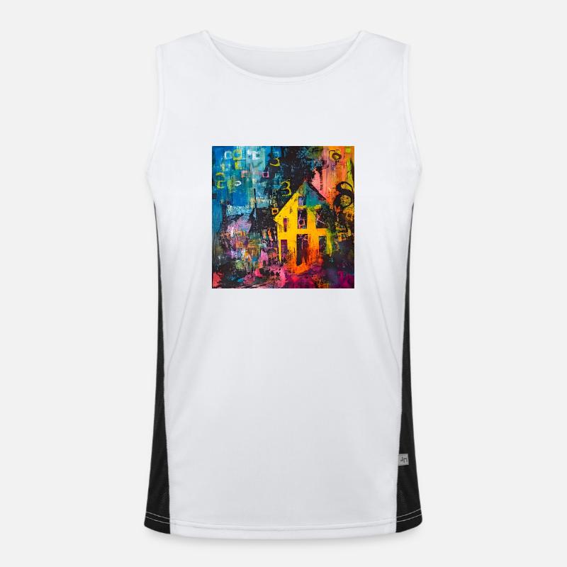 Information level Men's Functional Contrast Tank Top 