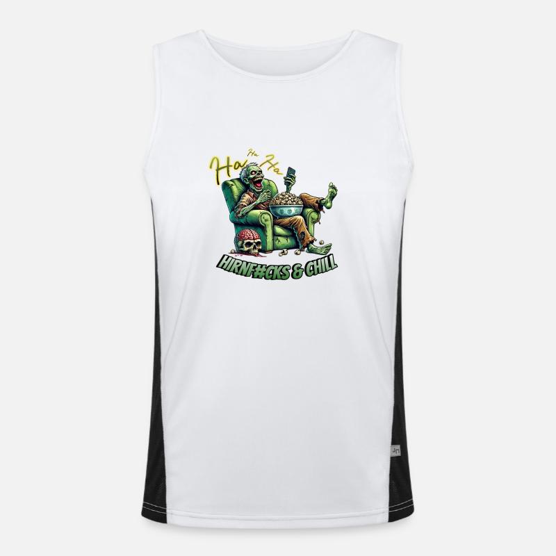 Hirnf#cks & Chill Funktionelles Kontrast-Tank Top für Männer 