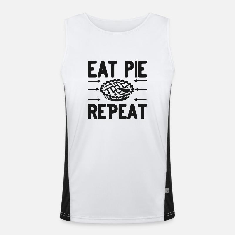 Eat Pie Répéter Débardeur respirant contrasté Homme 
