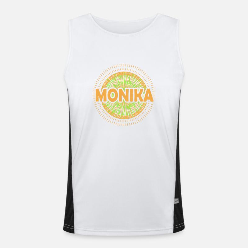 Monika als Geschenkidee Funktionelles Kontrast-Tank Top für Männer 