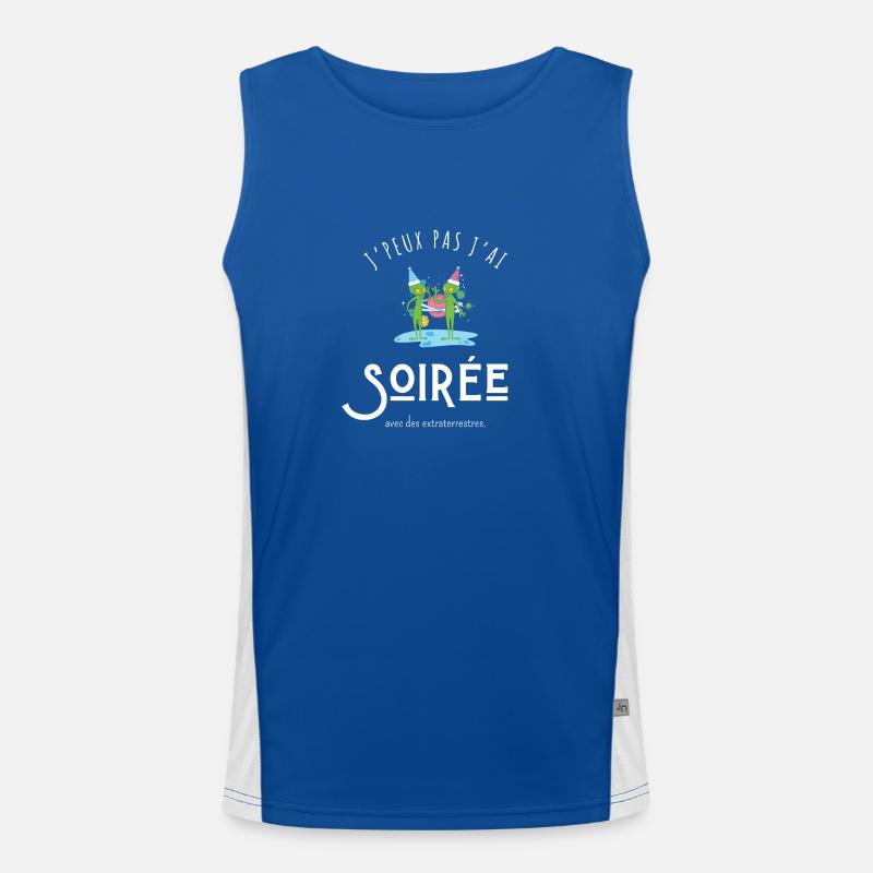 Ich kann nicht, ich hatte einen Abend mit Außerirdischen Funktionelles Kontrast-Tank Top für Männer 