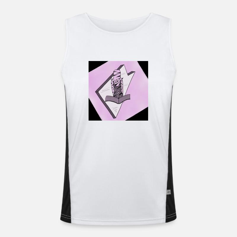 Fantasie Mädchen aus dem Buch Funktionelles Kontrast-Tank Top für Männer 
