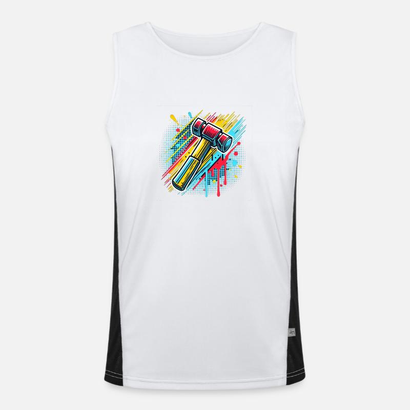 Hammer Type Craftsman Men's Functional Contrast Tank Top 