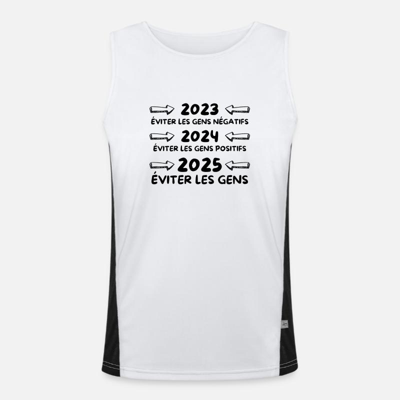 En 2025 éviter les gens Débardeur respirant contrasté Homme 