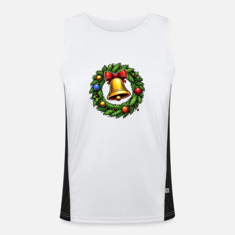 kranz glocke 1 Funktionelles Kontrast-Tank Top für Männer 