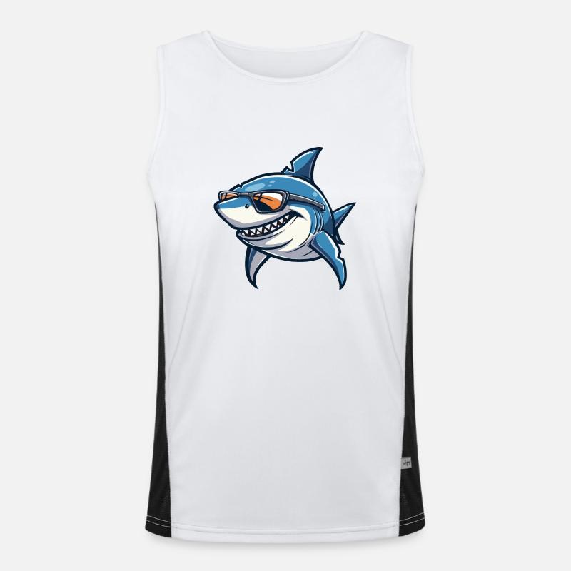 Hai Comic Cool Funktionelles Kontrast-Tank Top für Männer 