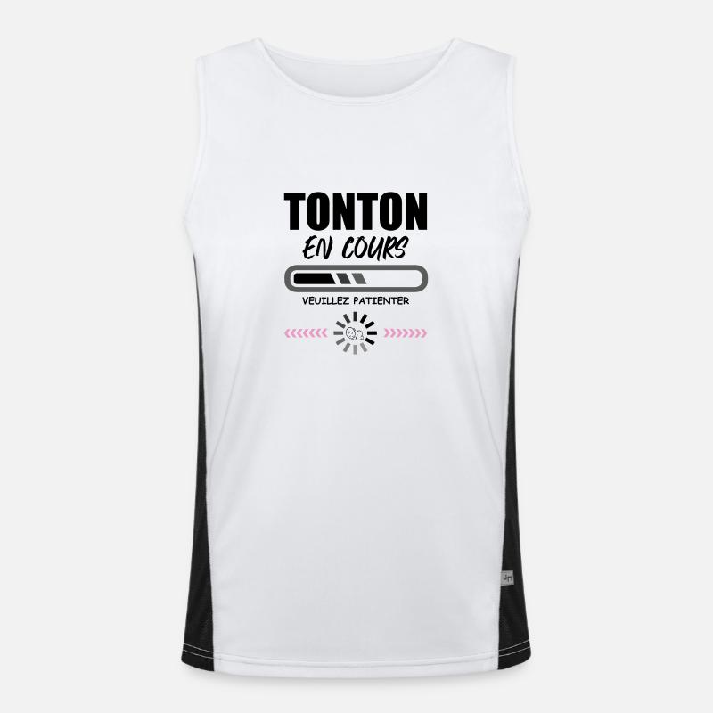 UNCLE(please wait) Men's Functional Contrast Tank Top 