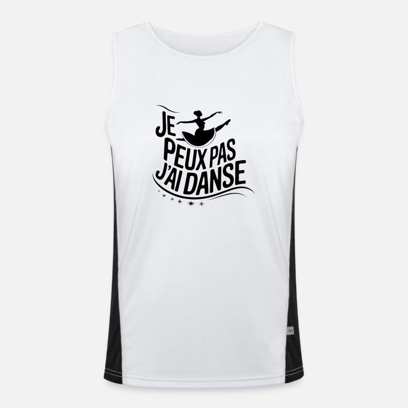 I can't I danced Men's Functional Contrast Tank Top 
