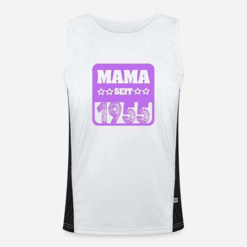 Muttertag 1955 Funktionelles Kontrast-Tank Top für Männer 