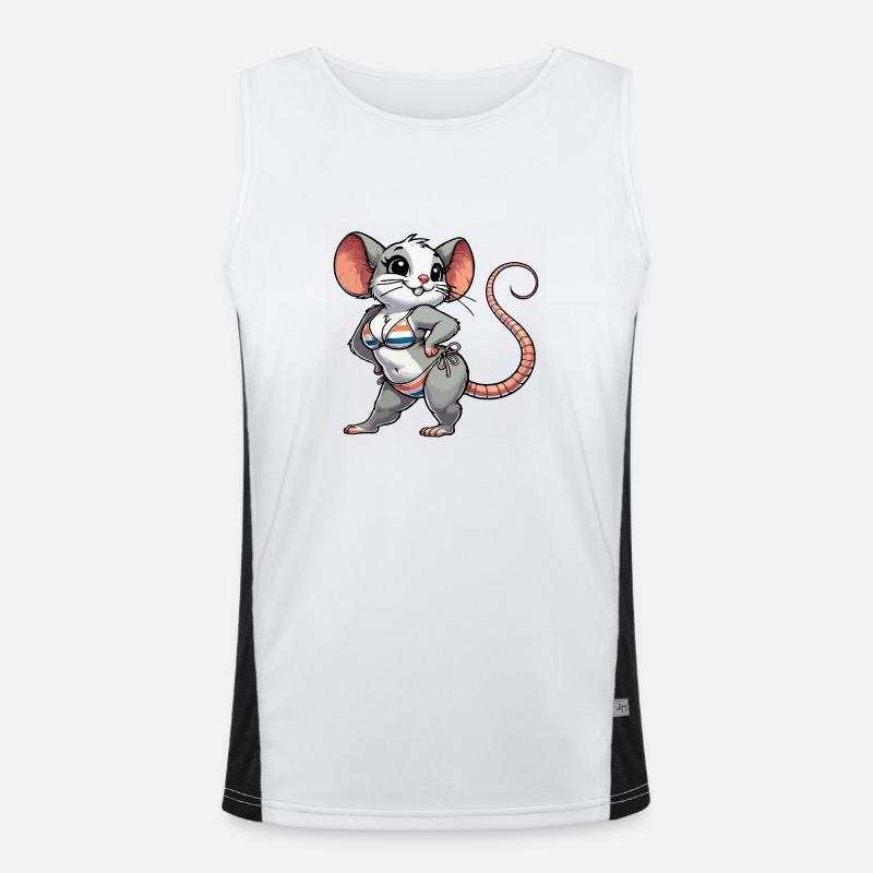 Bath mouse Men's Functional Contrast Tank Top 