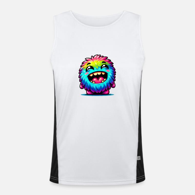 Kleines süsses Monster Funktionelles Kontrast-Tank Top für Männer 