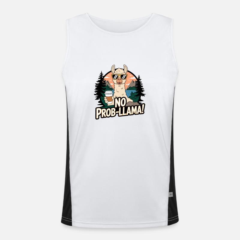 No Prob-llama Débardeur respirant contrasté Homme 
