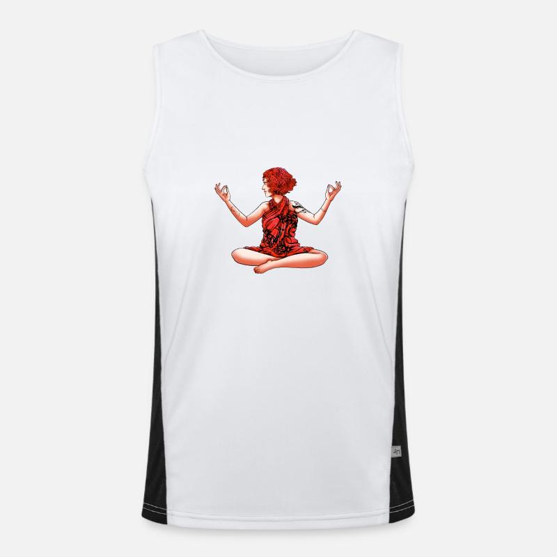 Namasté Funktionelles Kontrast-Tank Top für Männer 