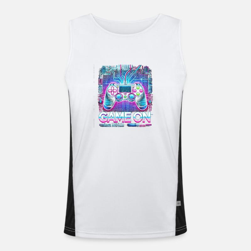 GAME ON Funktionelles Kontrast-Tank Top für Männer 