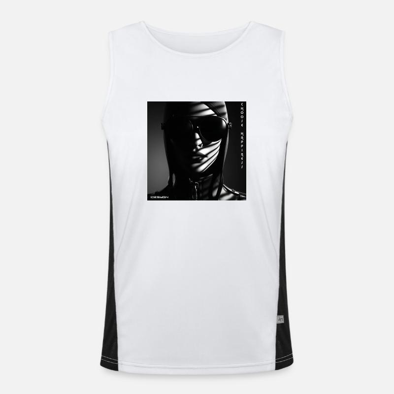 Choose Happiness Men's Functional Contrast Tank Top 