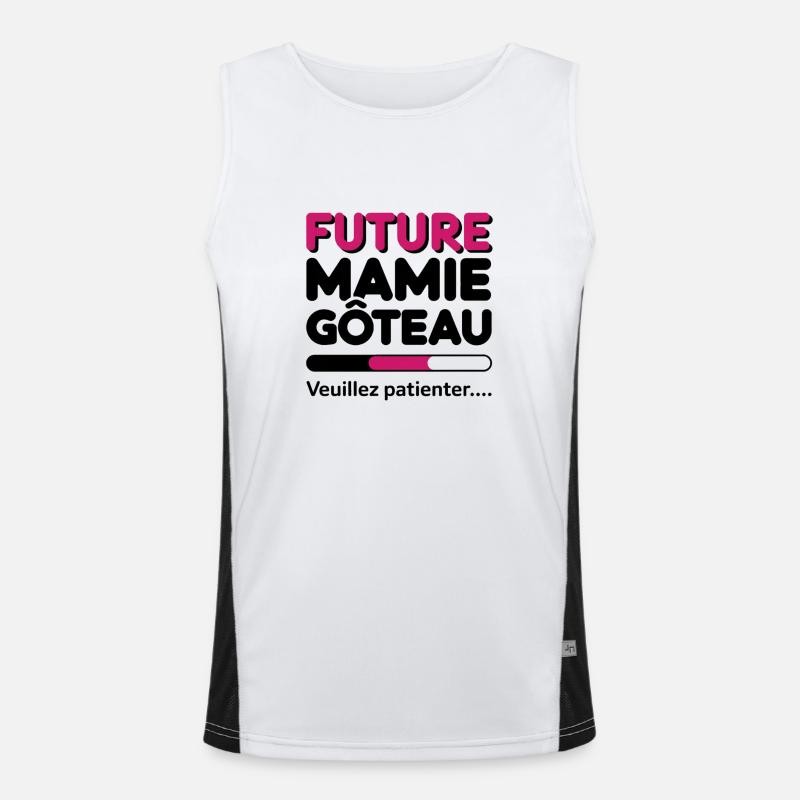 future mamie gâteau Débardeur respirant contrasté Homme 