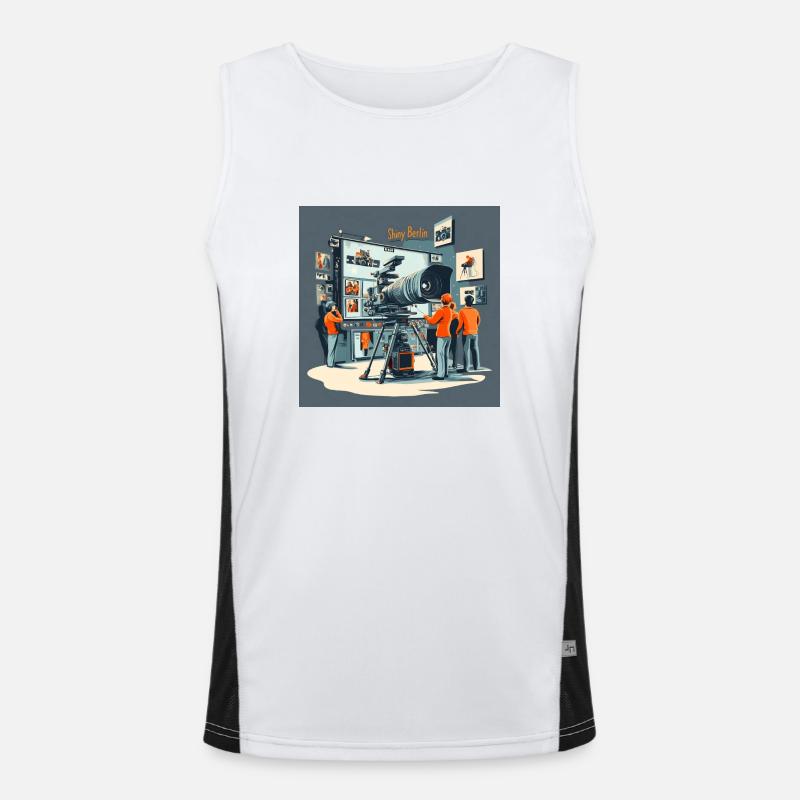 The camera studio Funktionelles Kontrast-Tank Top für Männer 