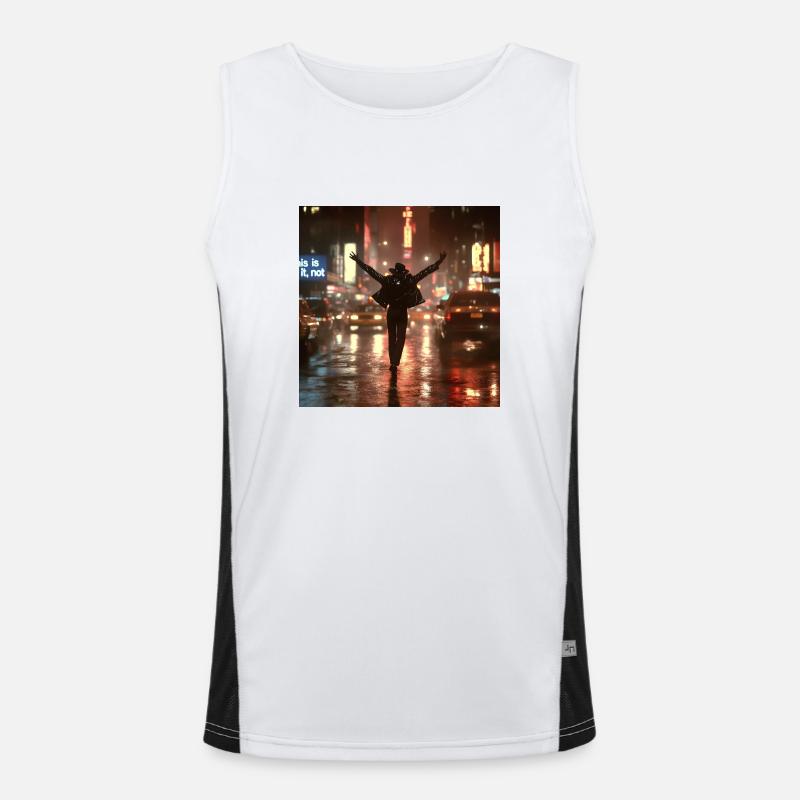 Michael Funktionelles Kontrast-Tank Top für Männer 
