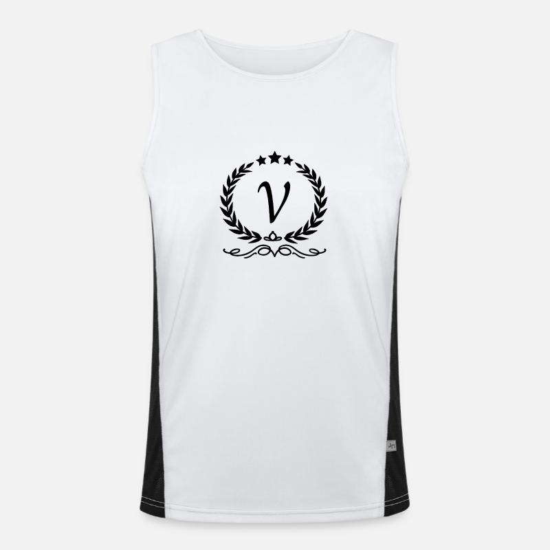 Letter V Crown Men's Functional Contrast Tank Top 