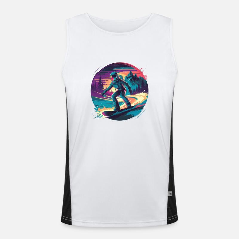 580s Snowboarding Men's Functional Contrast Tank Top 