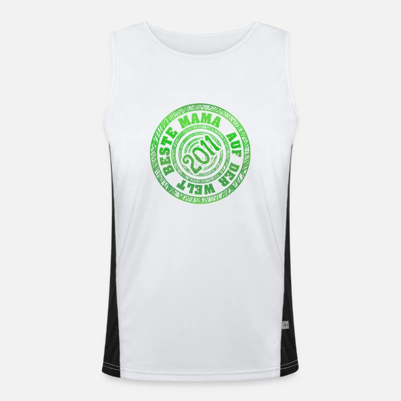 Mama 2011 Funktionelles Kontrast-Tank Top für Männer 