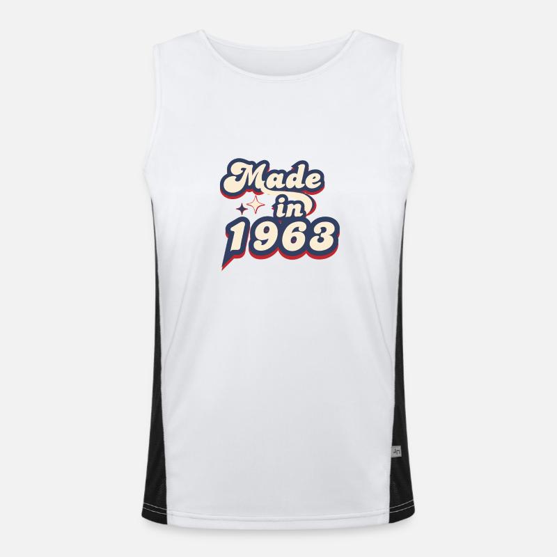 Made in 1963 retro Men's Functional Contrast Tank Top 