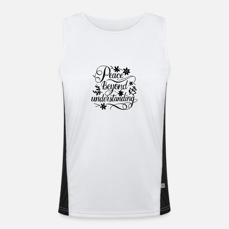 Peace Beyond Reason Men's Functional Contrast Tank Top 