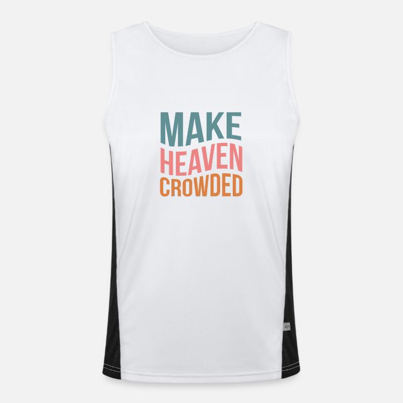 Make Heaven Crowded Men's Functional Contrast Tank Top 
