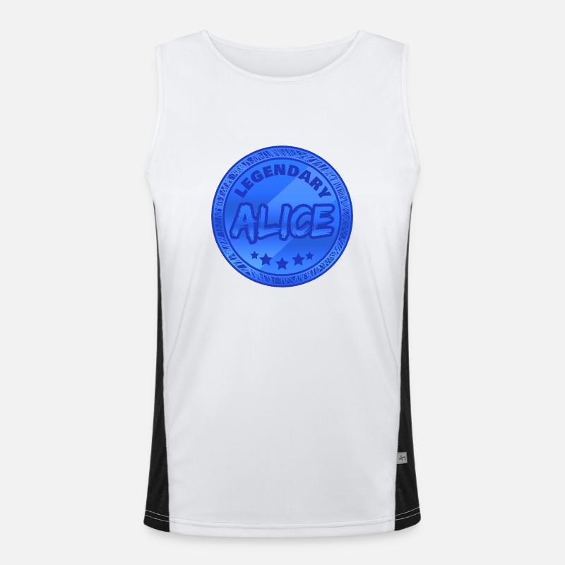 First name Alice Men's Functional Contrast Tank Top 