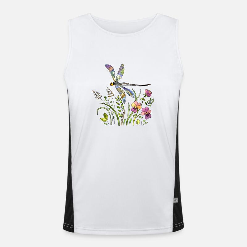 Libelle Funktionelles Kontrast-Tank Top für Männer 