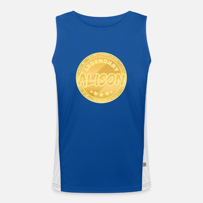 First name Alison Men's Functional Contrast Tank Top 