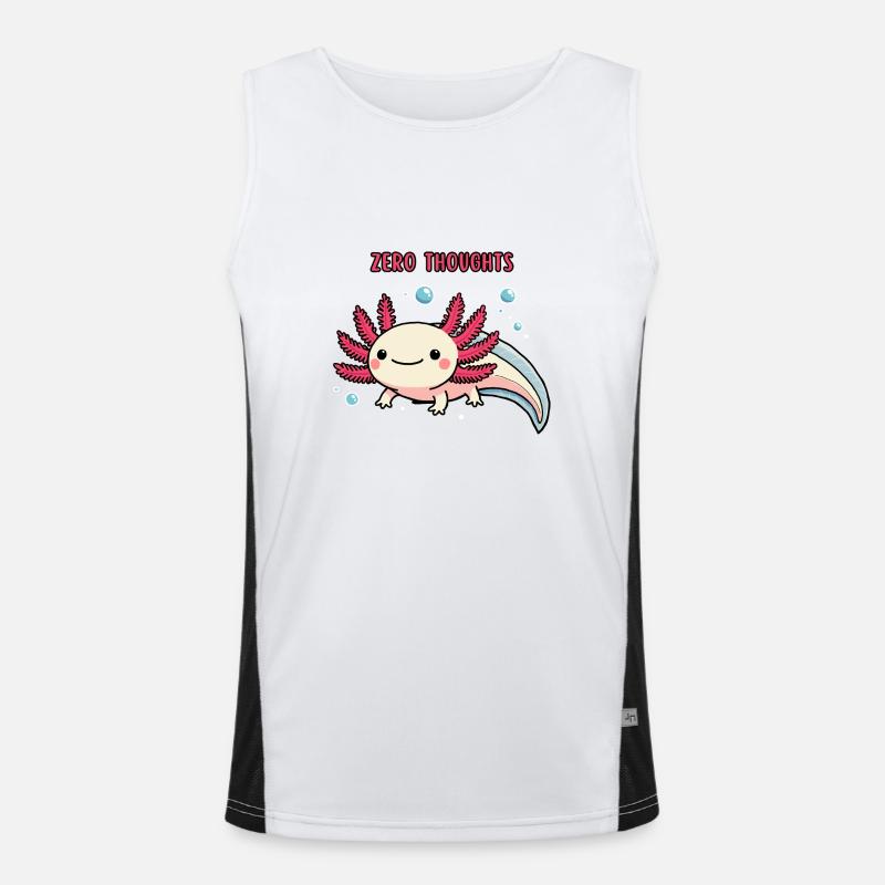 Axolotl - Zero thoughts Men's Functional Contrast Tank Top 