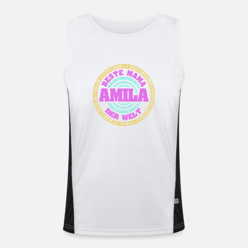 Mutter Amila Funktionelles Kontrast-Tank Top für Männer 