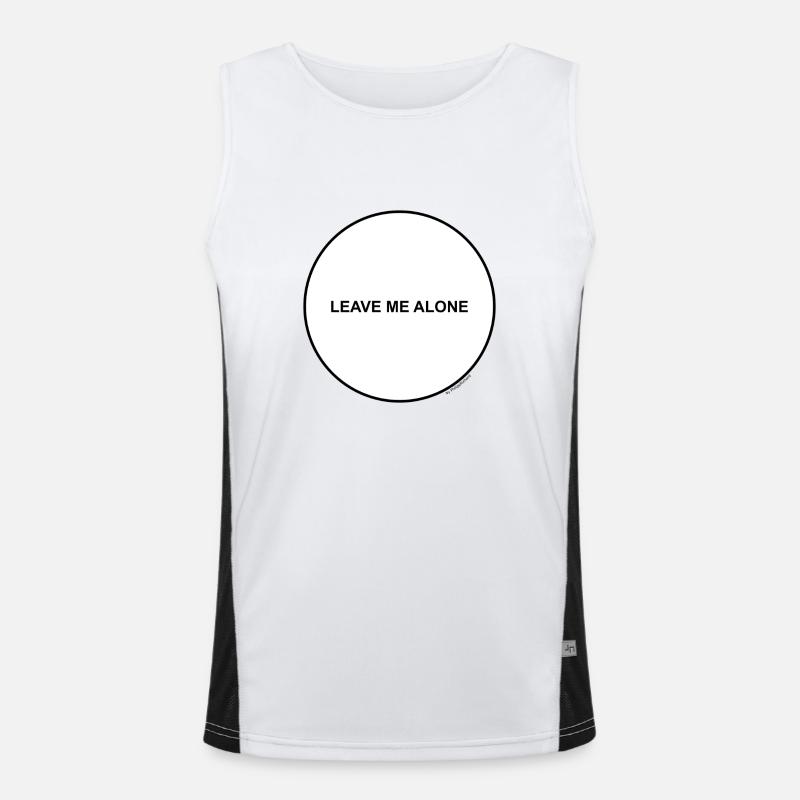 Leave me alone Funktionelles Kontrast-Tank Top für Männer 
