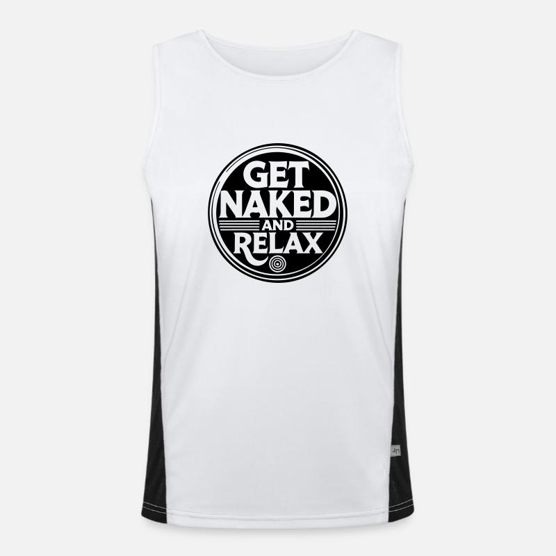 get naked and relax Men's Functional Contrast Tank Top 